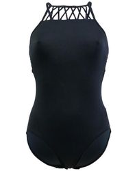 Seafolly Maillot de bain 1 pièce Noir Bonnet DD