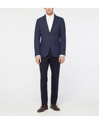 El Ganso Veste blazer cintrée Pointille coton - Bleu