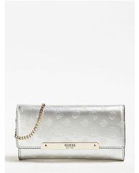 Guess POCHETTE HIGHLIGHT EFFET VERNI - Métallisé