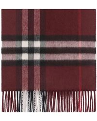 Burberry - Sciarpe Cashmere Scarves Oxblood - Lyst