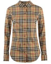 Burberry - Camicia Con Motivo Vintage Check - Lyst