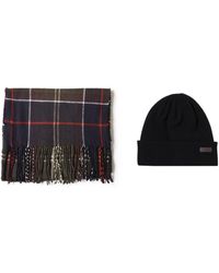 Barbour - Set Regalo Con Cappello Swinton E Sciarpa Galingale - Lyst