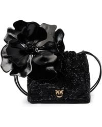 Pinko - Borsa Secchiello A Spalla Con Strass - Lyst