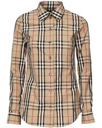 Burberry - Camicia Check - Lyst