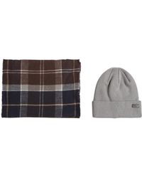 Barbour - Set Regalo Con Berretto Swinton E Sciarpa Galingale - Lyst