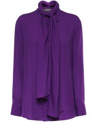 Balenciaga - Camicia Con Sciarpa - Lyst