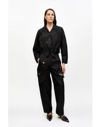 Ganni - Duchesse Nylon Cargo Trousers - Lyst