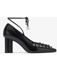 Ganni - Lace Up Butterfly High Pump - Lyst