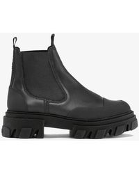 Ganni - Cleated Low Chelsea Boot - Lyst