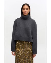 Ganni - Wool Turtleneck Jumper - Lyst