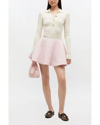 Ganni - Peacoat Wool Circle Skirt - Lyst