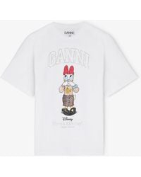 Ganni - Daisy Duck Printed T-Shirt - Lyst
