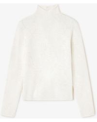 Ganni - Ivory Sheer Turtleneck - Lyst