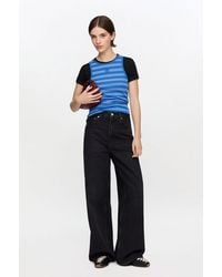 Ganni - Tank Top With Stripes - Lyst