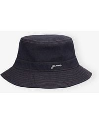 Ganni - Denim Bucket Hat - Lyst