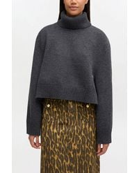 Ganni - Wool Turtleneck Jumper - Lyst
