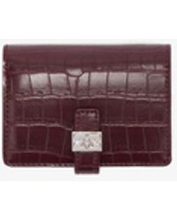 Ganni - Sue Slim Wallet With Flap - Lyst