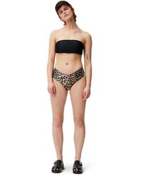 Ganni - Mid-rise Bikini Bottom - Lyst