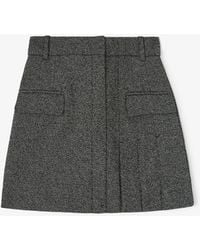 Ganni - Suiting Mini Skirt - Lyst