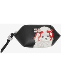 Ganni - Bou Coin Purse With Poodle - Lyst