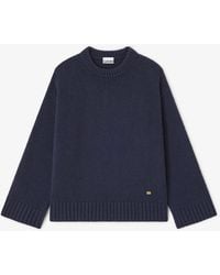 Ganni - Dark Wool Mix Jumper - Lyst