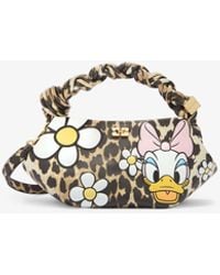 Ganni - Daisy Duck Leopard Mini Bou Bag - Lyst