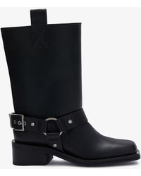 Ganni - Mid Shaft Biker Boot - Lyst