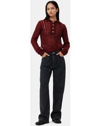Ganni - Izey Drawstring Jeans - Lyst