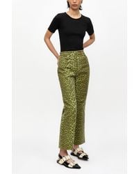 Ganni - Leopard Betzy Jeans - Lyst