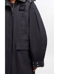 Ganni - Oversized Dark Tri-Layer Parka Coat - Lyst