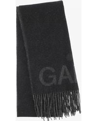 Ganni - Fringed Wool Scarf - Lyst