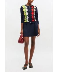 Ganni - Cashmere Wool Mini Skirt - Lyst