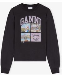 Ganni - Daisy Duck Long-Sleeve T-Shirt - Lyst