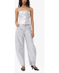 Ganni - Foil Stary Jeans - Lyst