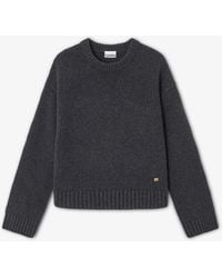 Ganni - Dark Wool Mix Jumper - Lyst