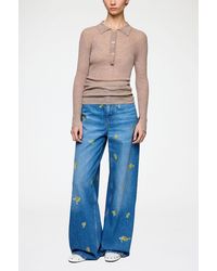 Ganni - Lari Jeans Wide - Lyst