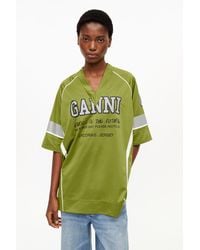 Ganni - Future Mesh Oversized T-Shirt - Lyst