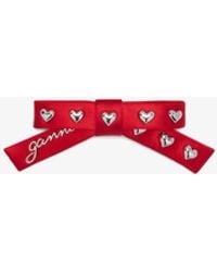Ganni - Eyelet Bow Barrette - Lyst