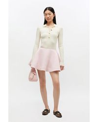 Ganni - Peacoat Wool Circle Skirt - Lyst