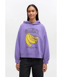 Ganni - Vintage Wash Hoodie - Lyst