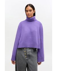 Ganni - Wool Turtleneck Jumper - Lyst