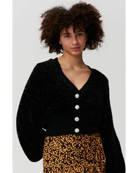 ganni cotton robe knit cardigan