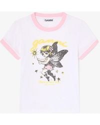 Ganni - Baby Fit T-Shirt With Fairy - Lyst