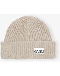 Ganni - Recycled Wool Beanie - Lyst