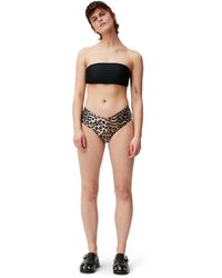 Ganni - Mid-rise Bikini Bottom - Lyst