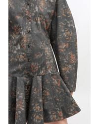 Ganni - Floral Shirt Dress - Lyst