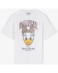 Ganni - Daisy Duck Printed T-Shirt - Lyst