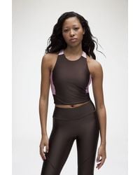Ganni - X Lululemon Ruffle-Trim Cropped Tank - Lyst