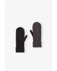 Ganni - And Cashmere Mix Mittens - Lyst