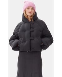 Ganni - Short Tech Puffer Jacket - Lyst